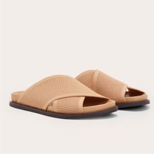 Everlane Shoes 5 ReKnit Form Crossover Sandal Tan